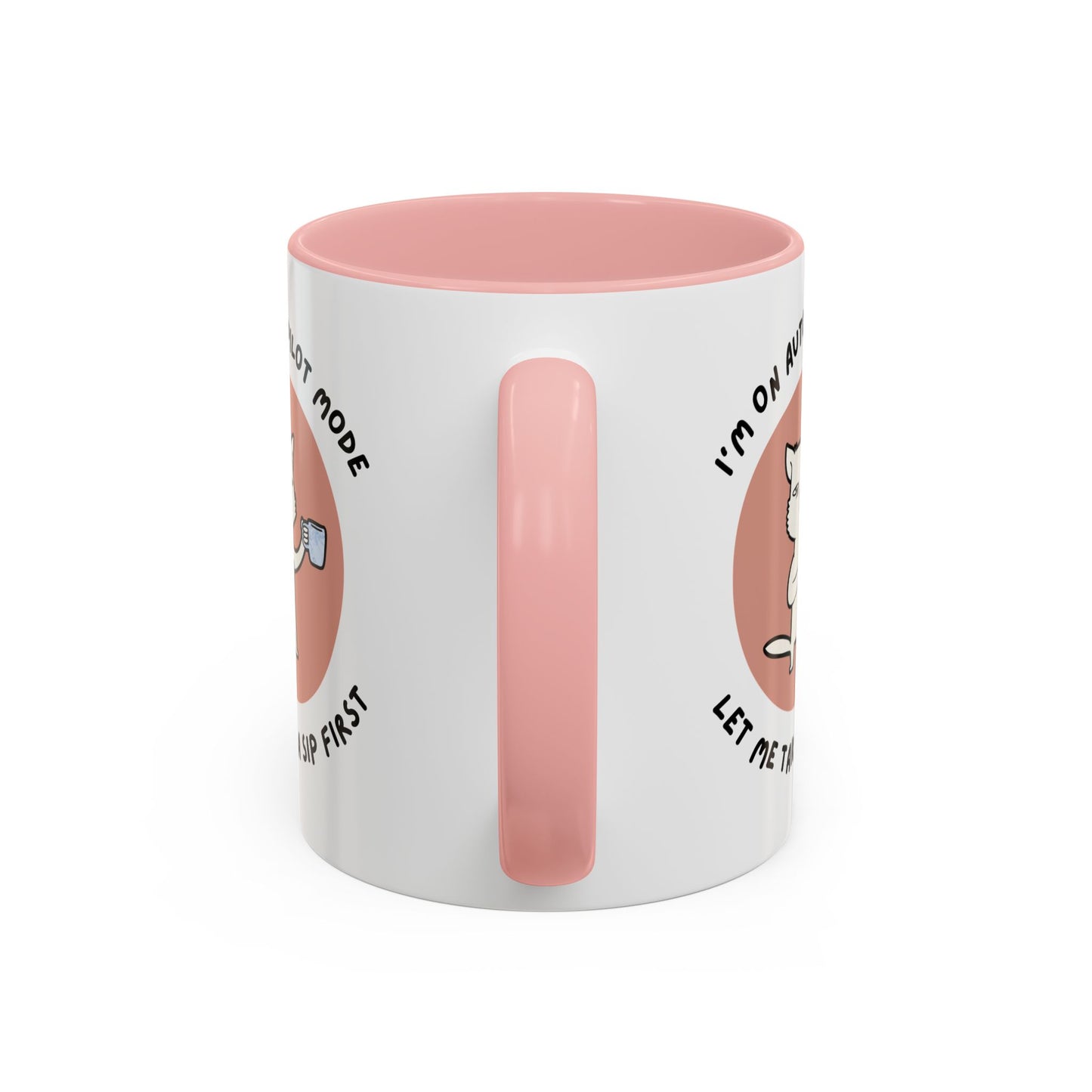 Autopilot Cat Coffee Mug, Funny Mug for Cat Lovers, Gift for Coffee Addicts, Animal Lover's Present, Unique Mug for Home Office