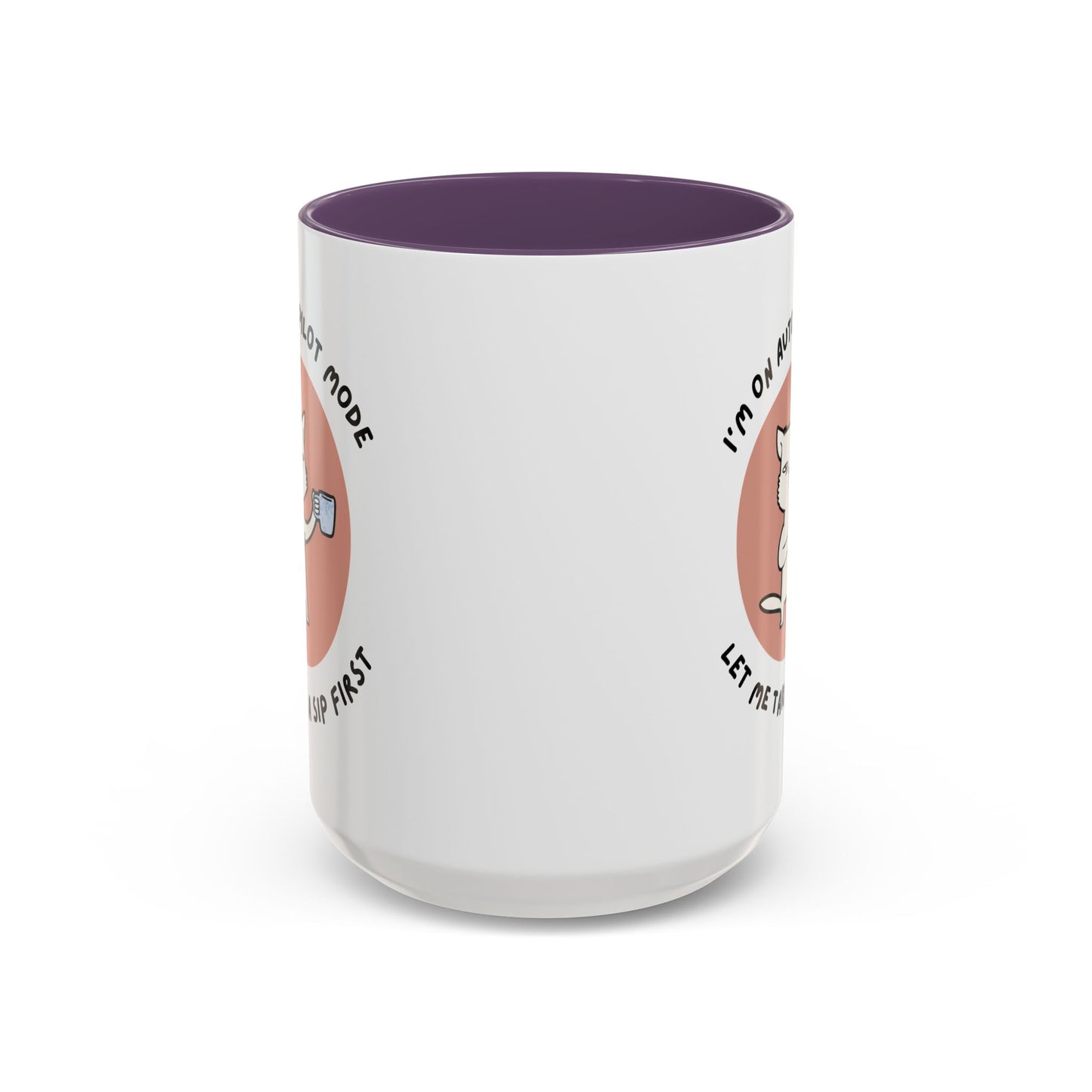 Autopilot Cat Coffee Mug, Funny Mug for Cat Lovers, Gift for Coffee Addicts, Animal Lover's Present, Unique Mug for Home Office