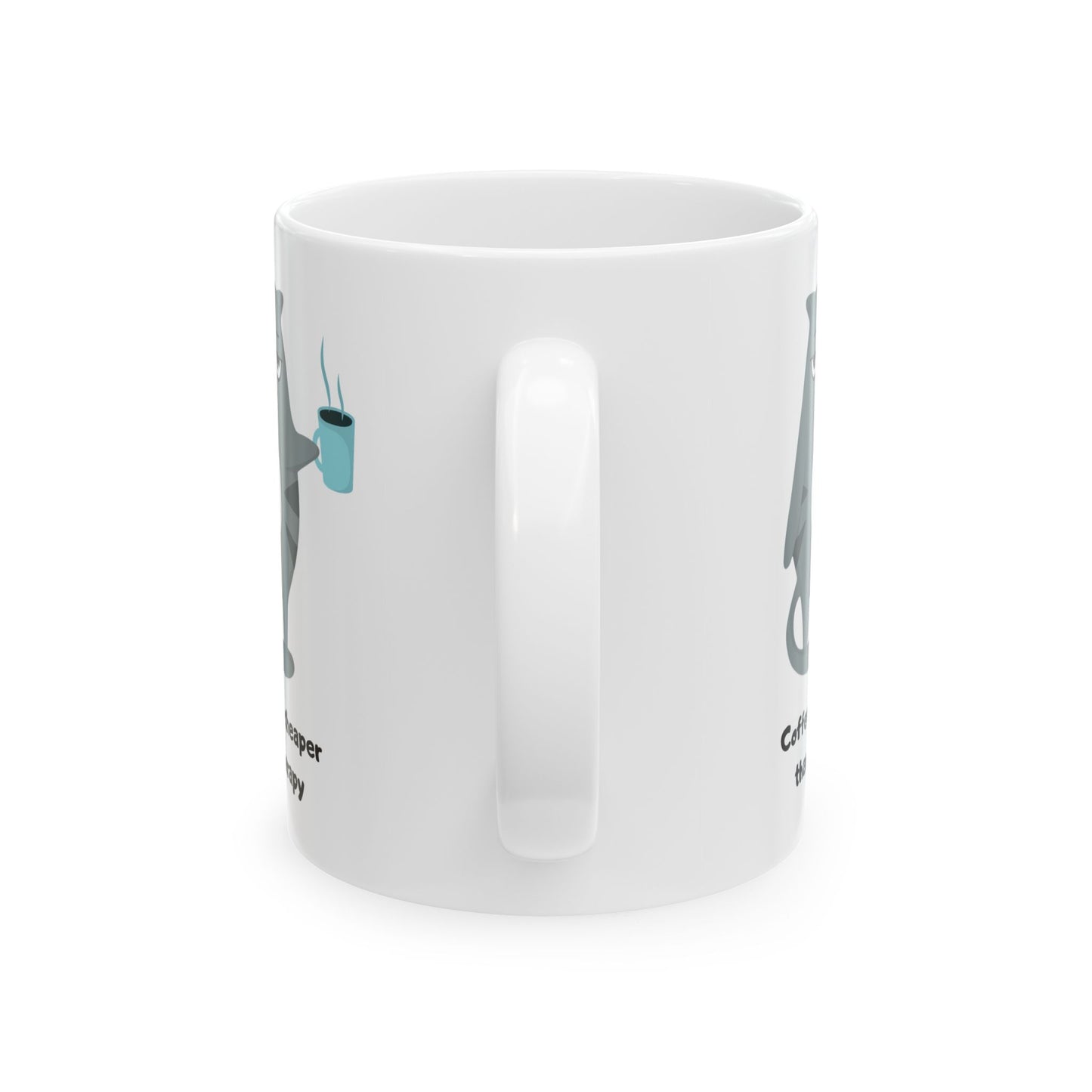 Coffee Lovers Ceramic Mug - Cute Cat Design | Gift for Animal Lovers, Home Office Tea Cup, Funny Mug, Birthday Present, Pet Lover Gift