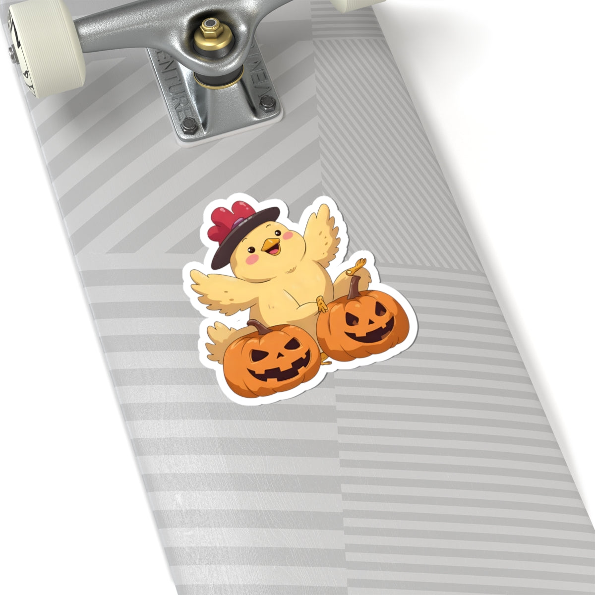Cute Halloween Chicken Stickers, Seasonal Decor, Laptop Accessories, Pumpkin Stickers, Fun Holiday Gift
