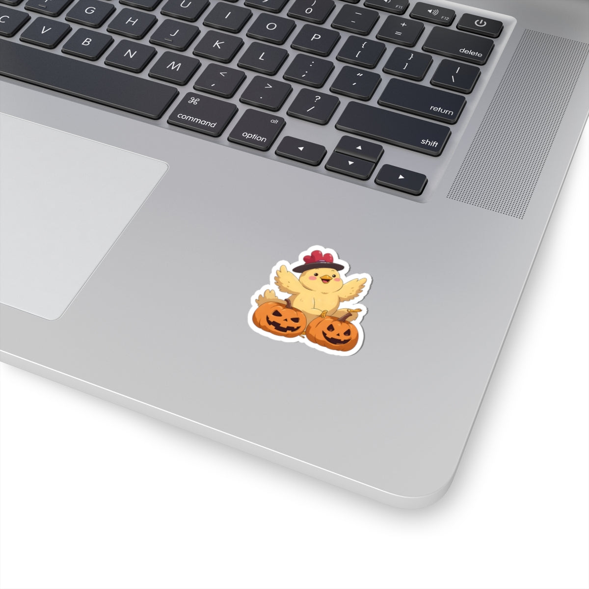 Cute Halloween Chicken Stickers, Seasonal Decor, Laptop Accessories, Pumpkin Stickers, Fun Holiday Gift