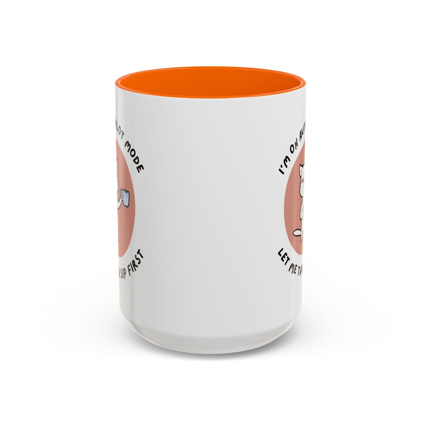 Autopilot Cat Coffee Mug, Funny Mug for Cat Lovers, Gift for Coffee Addicts, Animal Lover's Present, Unique Mug for Home Office