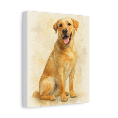 Labrador Dog Portrait Canvas Art, Custom Pet Wall Decor, Gift for Dog Lovers, Home Decor, Animal Lover Gifts