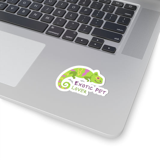 Colorful Chameleon Kiss-Cut Stickers for Exotic Pet Lovers, Fun Stickers for Laptops, Water Bottles, Parties, Gifts, Home Decor