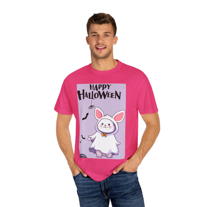 Halloween Bunny T-shirt, Cute Halloween Costume Shirt, Unisex Holiday Tee, Funny Halloween Apparel, Spooky Season Gift