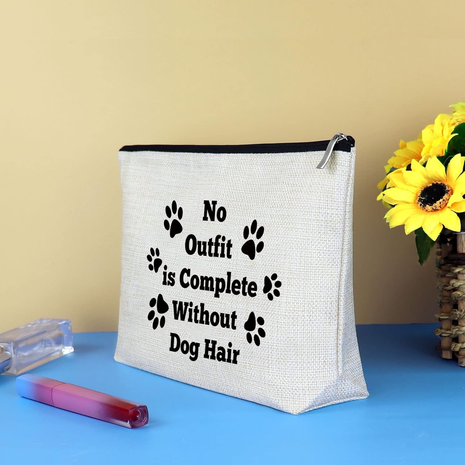 Dogs Lover Gift Dogs Cosmetic Bag Dog Mom Gifts Makeup Bag Vet Tech Gift Dog Themed Gifts for Women Dog Lady Gift Valentines Day Birthday Dog Gifts for Dog Owner Dogs Lover Travel Toiletry Bag