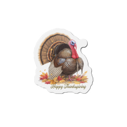 Thanksgiving Turkey Die-Cut Magnets, Festive Refrigerator Decor, Fall Home Accents, Holiday Gift, Thanksgiving Decor