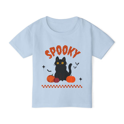 Spooky Cat Toddler T-Shirt | Perfect for Halloween, Kids' Costume, Fall Collection, Trick or Treat, Gifts for Little Ones