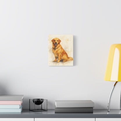 Golden Retriever Wall Art Canvas, Pet Portraits for Dog Lovers, Home Decor, Gifts for Dog Owners, Animal Lover Wall Decor