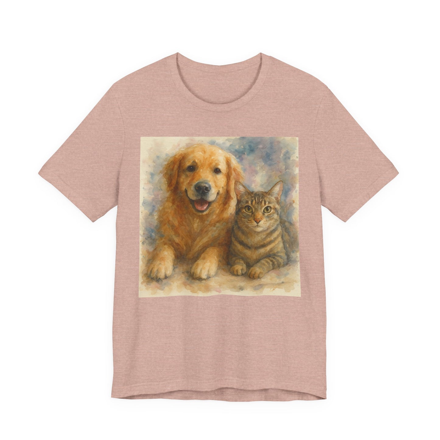 Pet Lovers Unisex Tee, Dog and Cat Combo Shirt, Animal Lover Gift, Animal-Themed Apparel, Funny Pet T-Shirt, Cozy Casual Wear