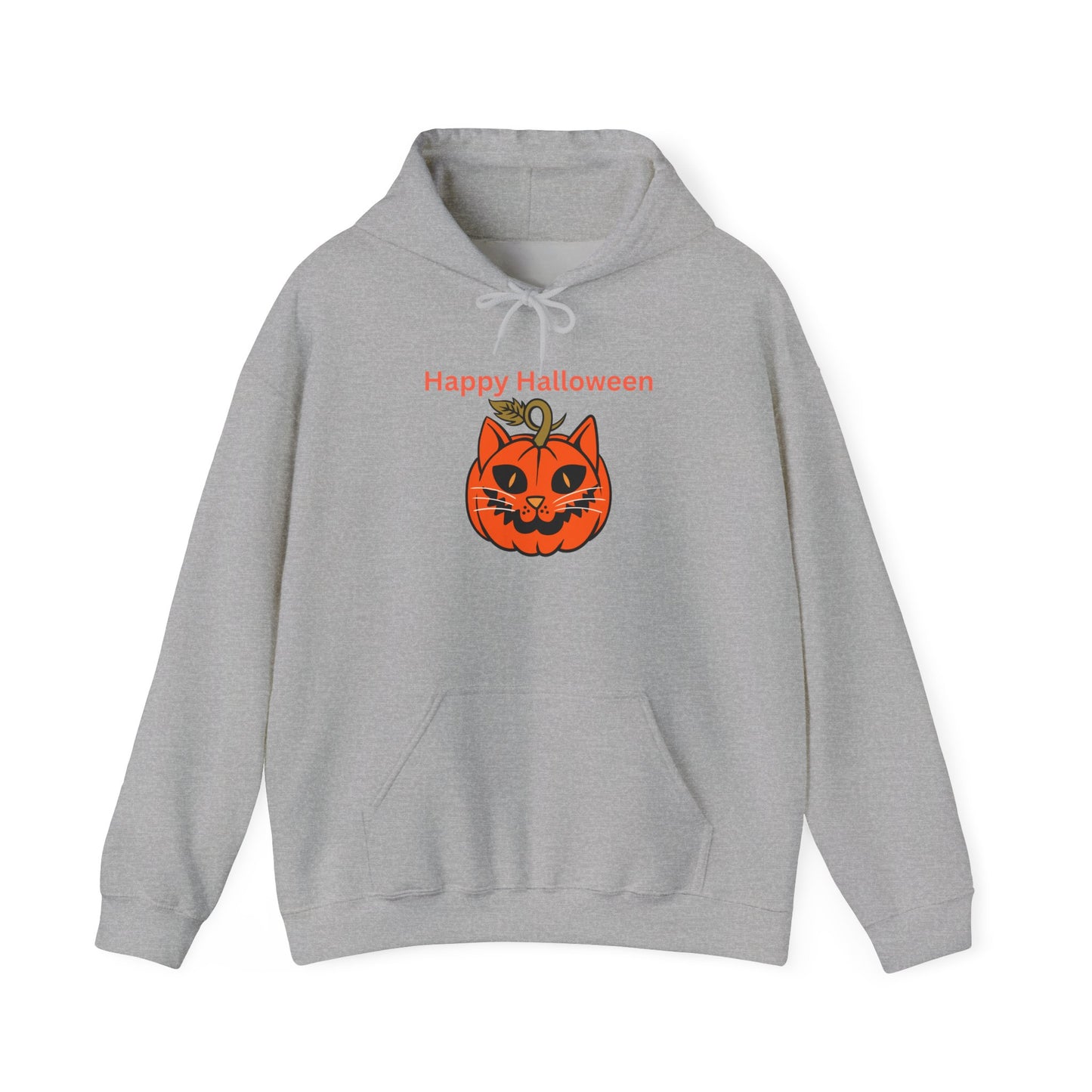 Halloween Cat Pumpkin Hoodie | Unisex Sweatshirt, Cozy Fall Apparel, Spooky Season Gift, Perfect for Trick-or-Treating