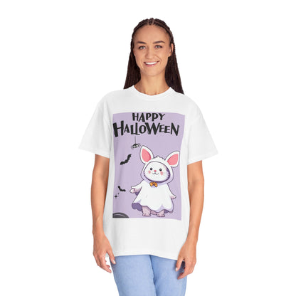 Halloween Bunny T-shirt, Cute Halloween Costume Shirt, Unisex Holiday Tee, Funny Halloween Apparel, Spooky Season Gift