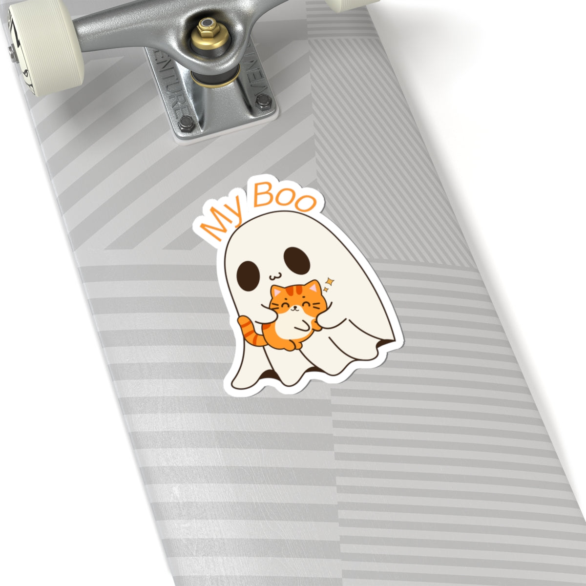 Cute Ghost & Cat Kiss-Cut Stickers | Perfect for Halloween, Laptop Decor, Kid's Gifts, Cute Aesthetic