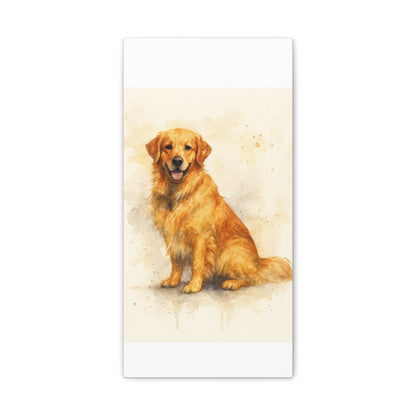 Golden Retriever Wall Art Canvas, Pet Portraits for Dog Lovers, Home Decor, Gifts for Dog Owners, Animal Lover Wall Decor