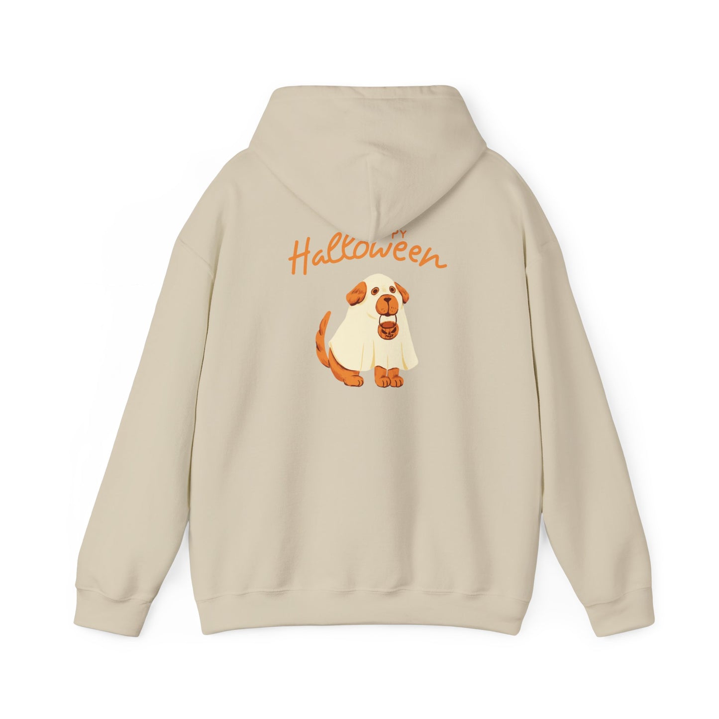 Halloween Dog Graphic Unisex Hoodie, Cozy Sweatshirt for Pet Lovers, Fall Apparel, Halloween Gift, Dog Lover's Sweatshirt