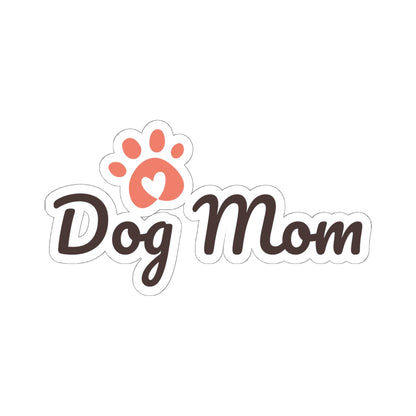 Dog Mom Kiss-Cut Stickers - Cute Pet Lover Decor, Laptop Stickers, Dog Owner Gift, Car Decals, Custom Pet Stickers