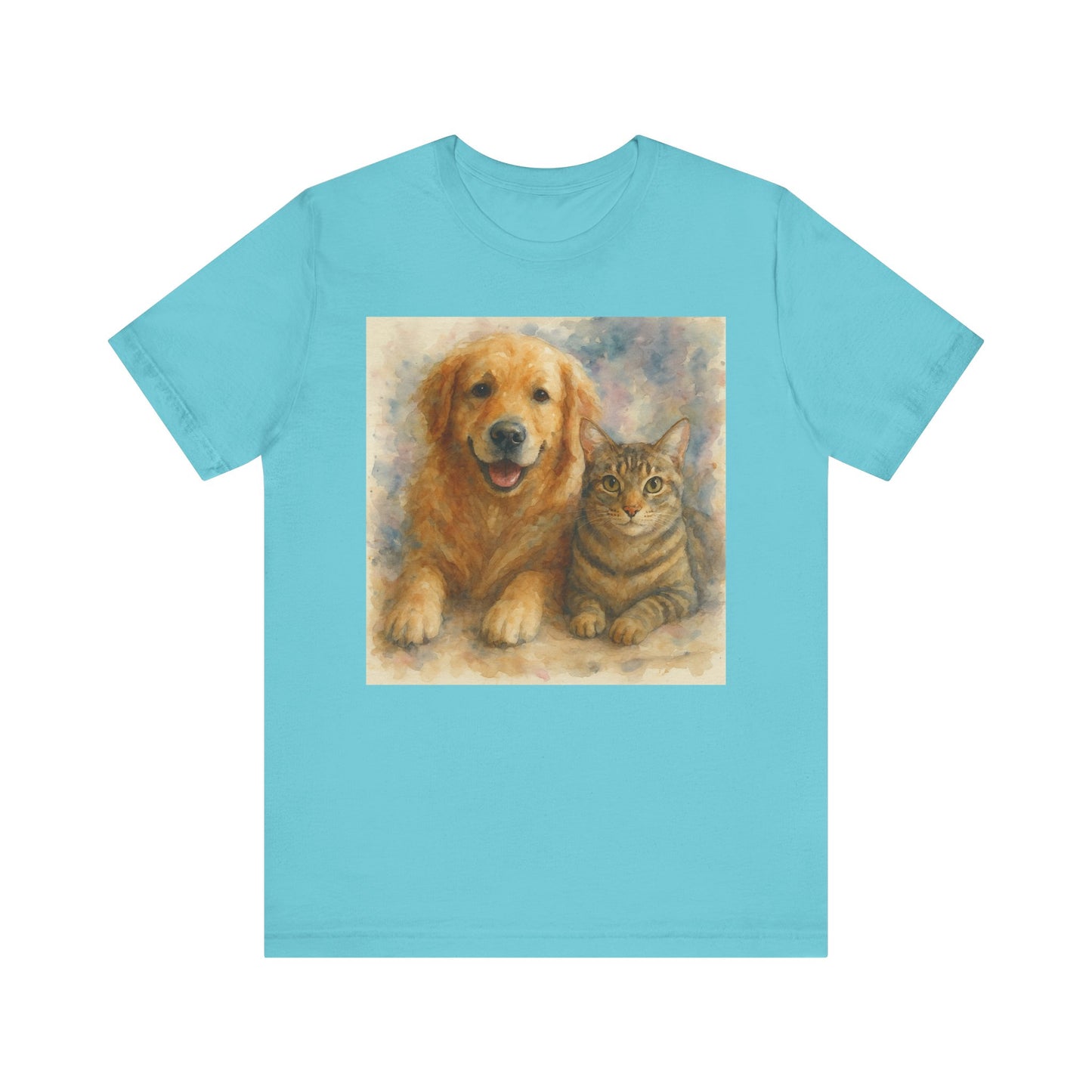 Pet Lovers Unisex Tee, Dog and Cat Combo Shirt, Animal Lover Gift, Animal-Themed Apparel, Funny Pet T-Shirt, Cozy Casual Wear