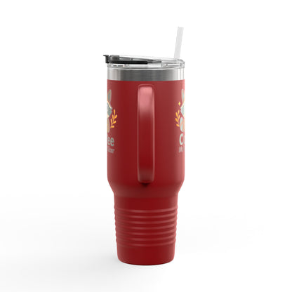 Cute Coffee-Themed Insulated Travel Mug, 40oz - Perfect for Caffeinated Adventures, Coffee Lovers, Gifts, and More