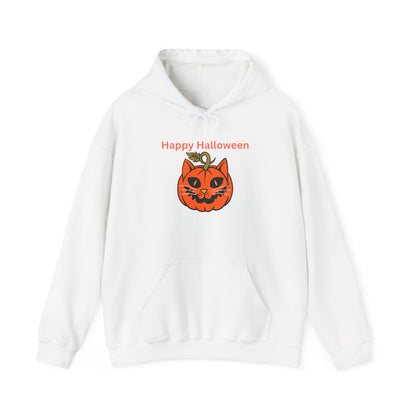Halloween Cat Pumpkin Hoodie | Unisex Sweatshirt, Cozy Fall Apparel, Spooky Season Gift, Perfect for Trick-or-Treating