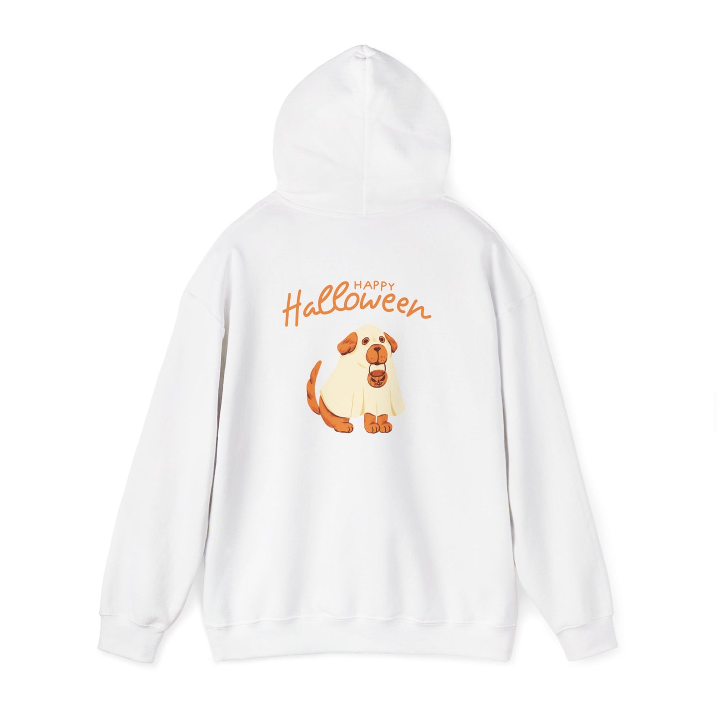 Halloween Dog Graphic Unisex Hoodie, Cozy Sweatshirt for Pet Lovers, Fall Apparel, Halloween Gift, Dog Lover's Sweatshirt