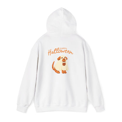 Halloween Dog Graphic Unisex Hoodie, Cozy Sweatshirt for Pet Lovers, Fall Apparel, Halloween Gift, Dog Lover's Sweatshirt
