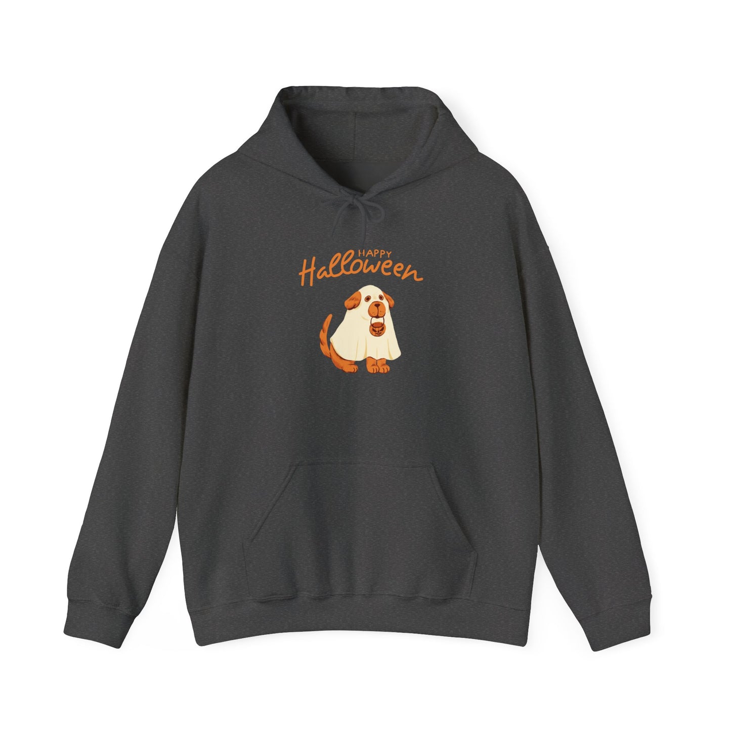 Halloween Dog Graphic Unisex Hoodie, Cozy Sweatshirt for Pet Lovers, Fall Apparel, Halloween Gift, Dog Lover's Sweatshirt