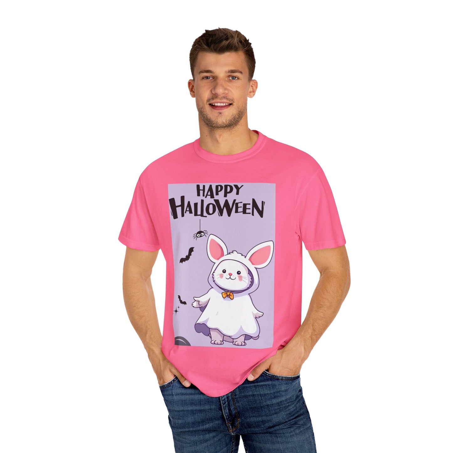 Halloween Bunny T-shirt, Cute Halloween Costume Shirt, Unisex Holiday Tee, Funny Halloween Apparel, Spooky Season Gift
