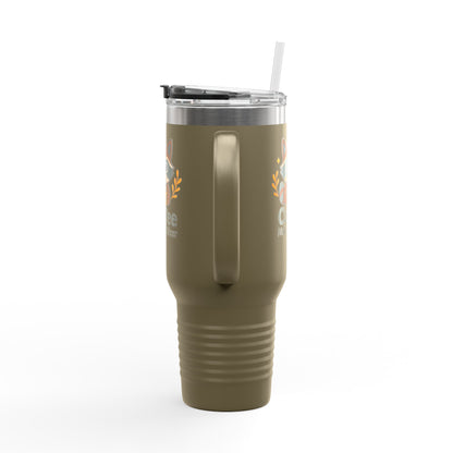 Cute Coffee-Themed Insulated Travel Mug, 40oz - Perfect for Caffeinated Adventures, Coffee Lovers, Gifts, and More