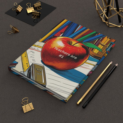 Teacher's #1 Hardcover Journal | Perfect Gift for Educators, School Supplies, Teaching Journal, Notebooks for Students, Office Decor