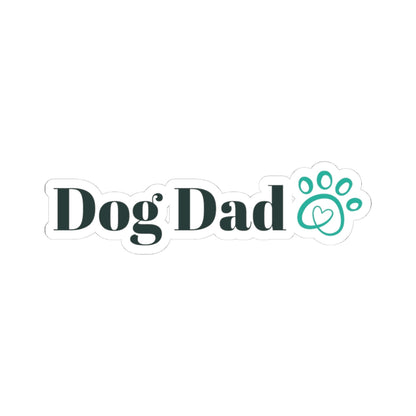 Dog Dad Kiss-Cut Stickers | Perfect for Pet Lovers, Dog Enthusiasts, Laptop Decals, Dog Gifts, Car Stickers
