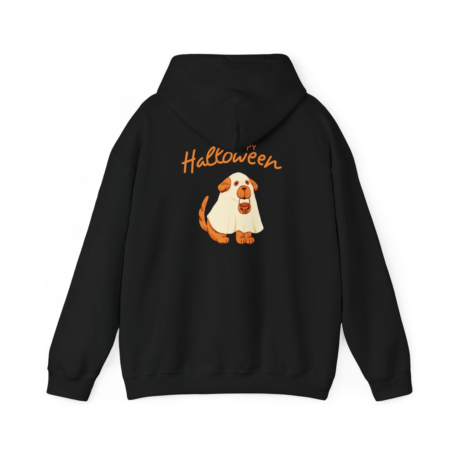 Halloween Dog Graphic Unisex Hoodie, Cozy Sweatshirt for Pet Lovers, Fall Apparel, Halloween Gift, Dog Lover's Sweatshirt