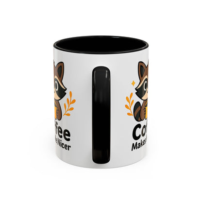 Whimsical Raccoon Coffee Mug - Perfect Gift for Animal Lovers, Cozy Mornings, Barista Gift, Cute Home Decor, Coffee Enthusiasts