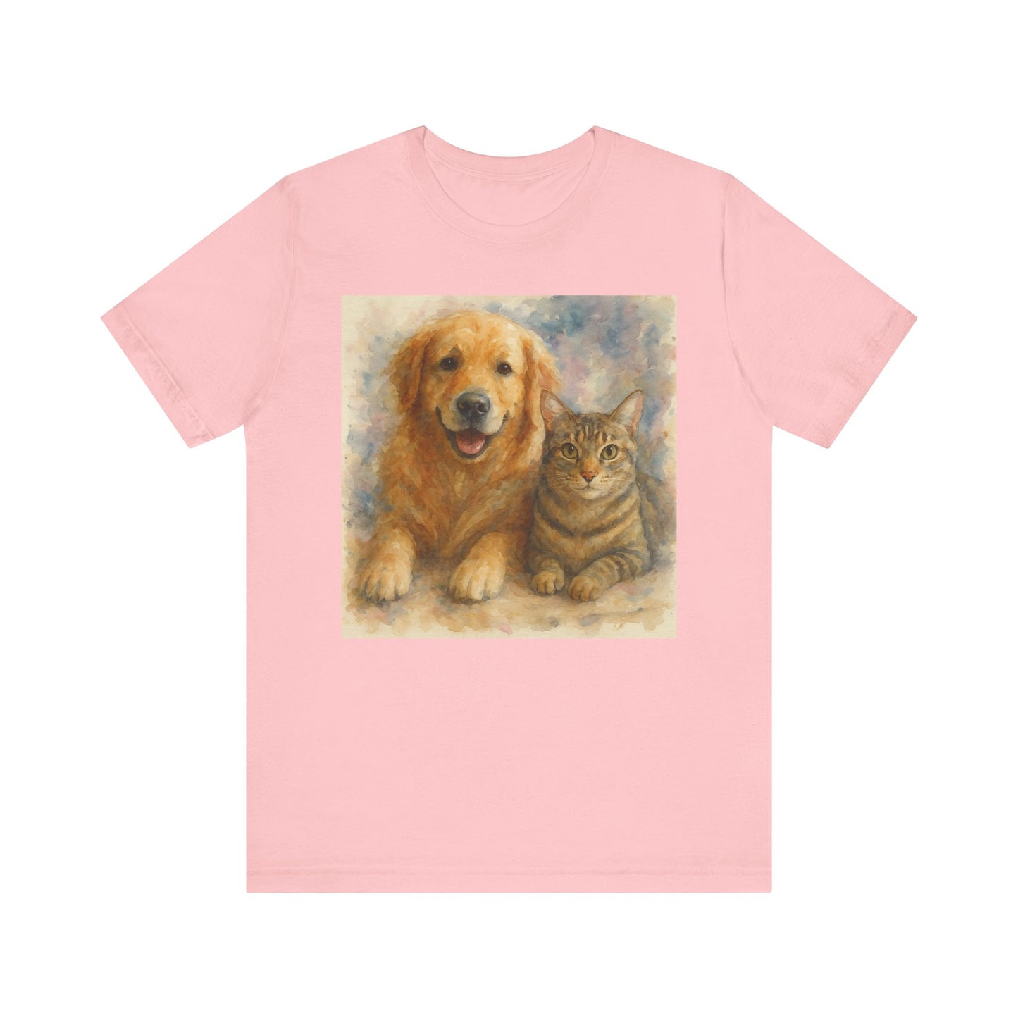 Pet Lovers Unisex Tee, Dog and Cat Combo Shirt, Animal Lover Gift, Animal-Themed Apparel, Funny Pet T-Shirt, Cozy Casual Wear