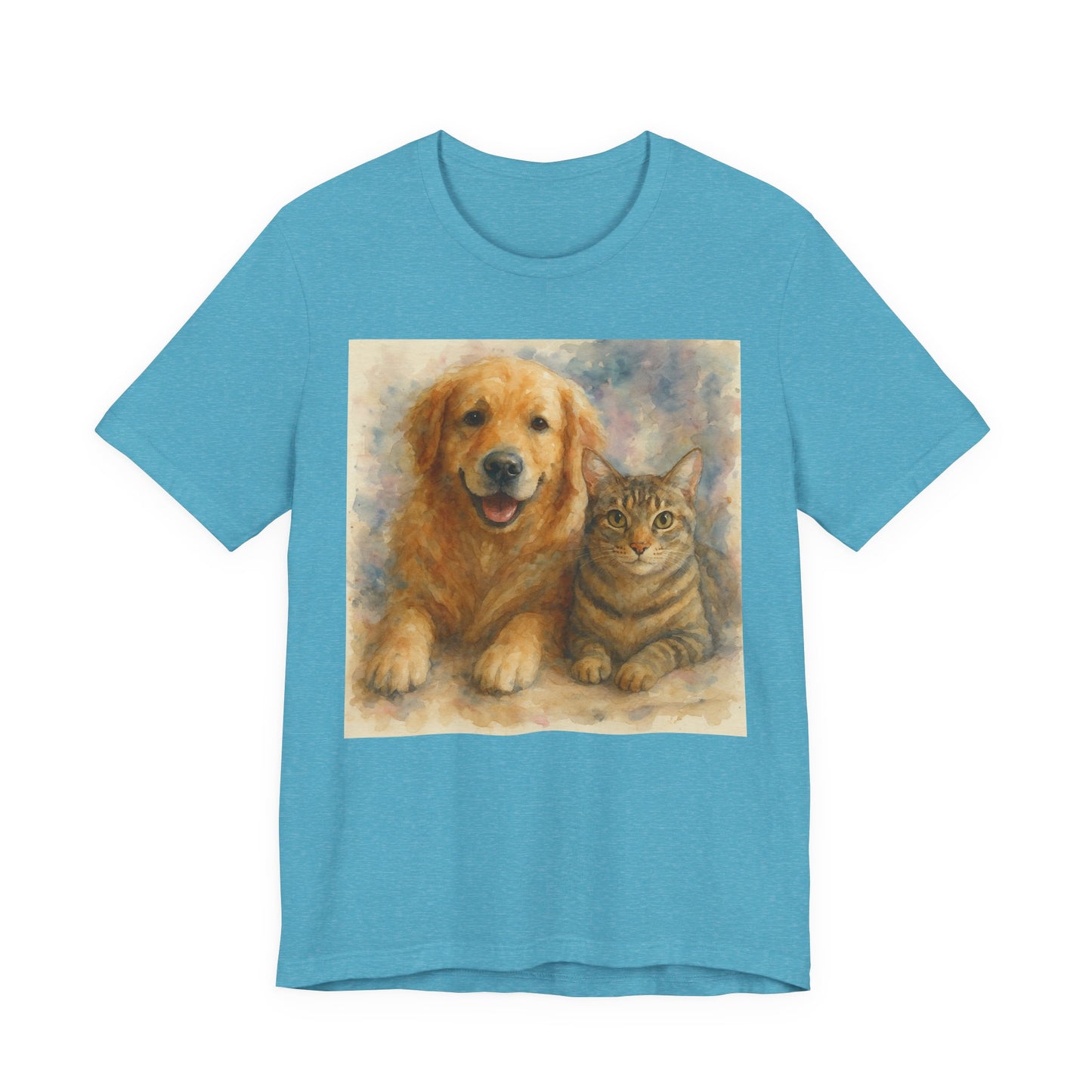 Pet Lovers Unisex Tee, Dog and Cat Combo Shirt, Animal Lover Gift, Animal-Themed Apparel, Funny Pet T-Shirt, Cozy Casual Wear