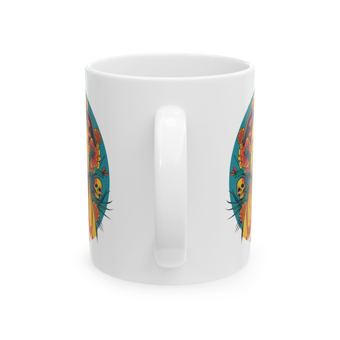 Vibrant Dog Lover's Ceramic Mug, 11oz or 15oz, Colorful Pet Gift, Unique Coffee Cup, Animal Lover, Birthday Present