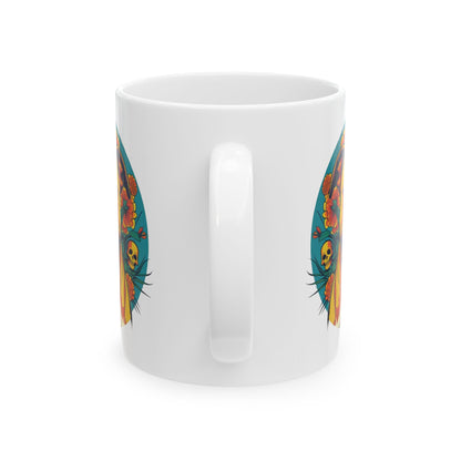 Vibrant Dog Lover's Ceramic Mug, 11oz or 15oz, Colorful Pet Gift, Unique Coffee Cup, Animal Lover, Birthday Present