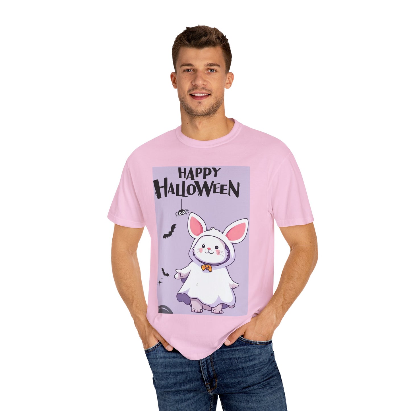 Halloween Bunny T-shirt, Cute Halloween Costume Shirt, Unisex Holiday Tee, Funny Halloween Apparel, Spooky Season Gift