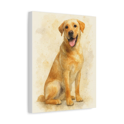 Labrador Dog Portrait Canvas Art, Custom Pet Wall Decor, Gift for Dog Lovers, Home Decor, Animal Lover Gifts