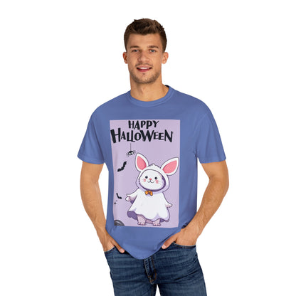 Halloween Bunny T-shirt, Cute Halloween Costume Shirt, Unisex Holiday Tee, Funny Halloween Apparel, Spooky Season Gift