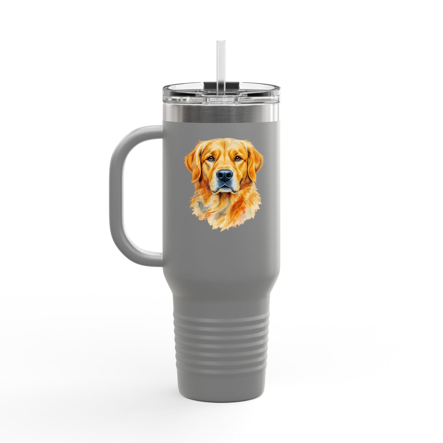 Golden Retriever Insulated Travel Mug, Personalized Dog Lover Gift, Pet Travel Cup, Coffee Tumblers for Home, Breweries, Camping