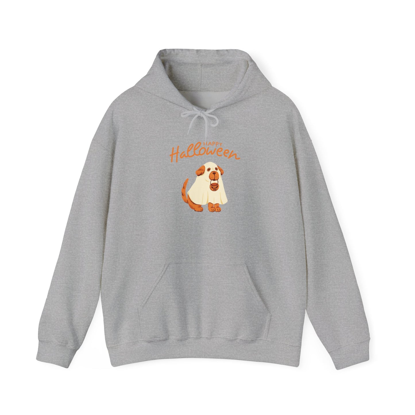 Halloween Dog Graphic Unisex Hoodie, Cozy Sweatshirt for Pet Lovers, Fall Apparel, Halloween Gift, Dog Lover's Sweatshirt