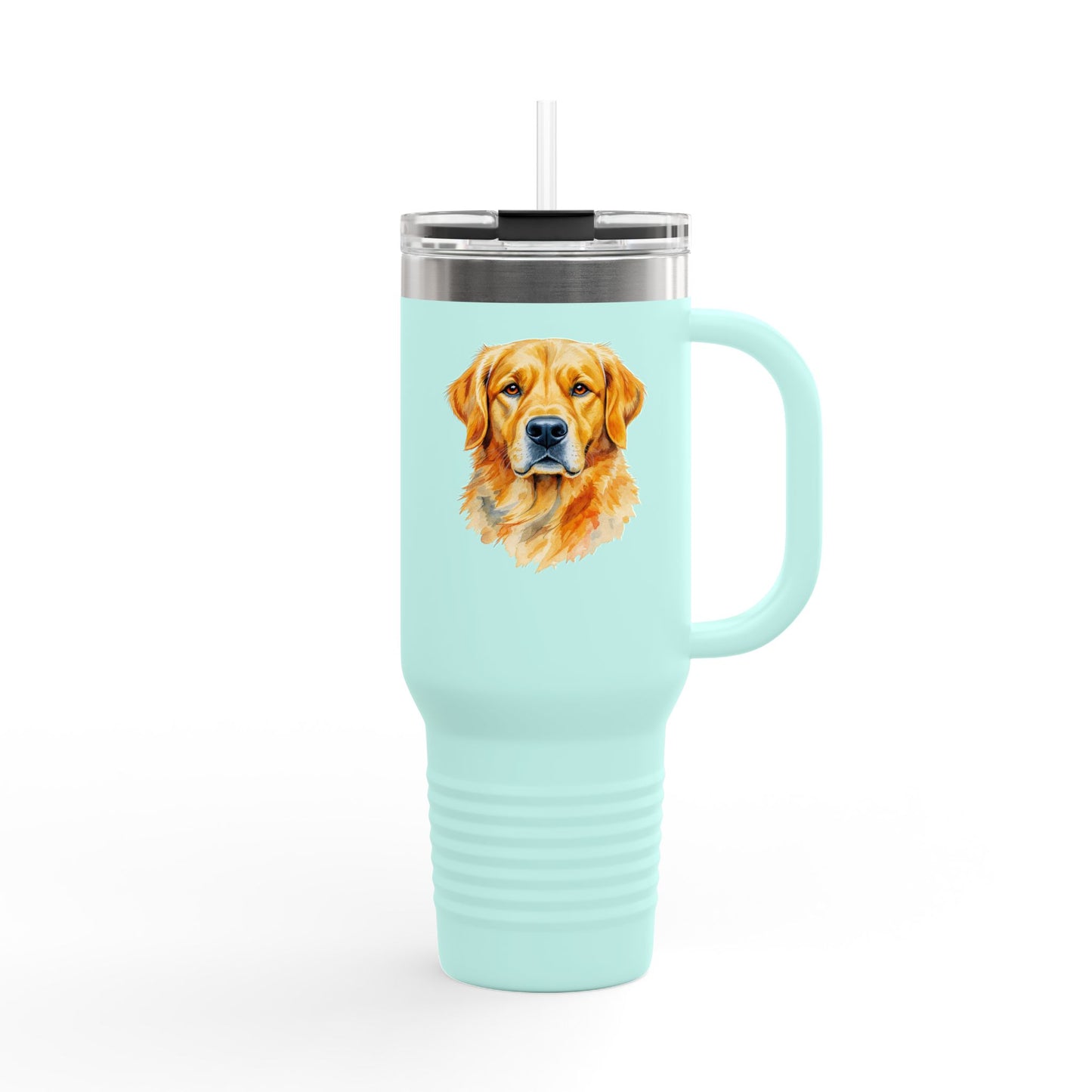 Golden Retriever Insulated Travel Mug, Personalized Dog Lover Gift, Pet Travel Cup, Coffee Tumblers for Home, Breweries, Camping