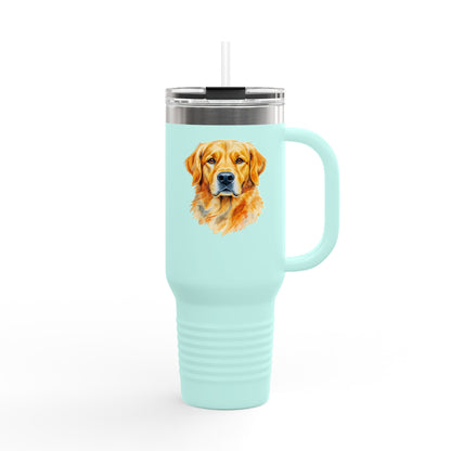 Golden Retriever Insulated Travel Mug, Personalized Dog Lover Gift, Pet Travel Cup, Coffee Tumblers for Home, Breweries, Camping