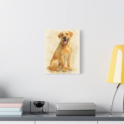 Labrador Dog Portrait Canvas Art, Custom Pet Wall Decor, Gift for Dog Lovers, Home Decor, Animal Lover Gifts