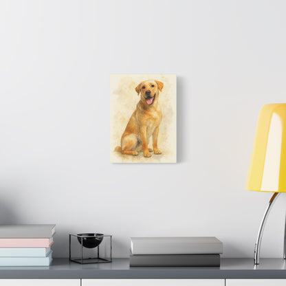 Labrador Dog Portrait Canvas Art, Custom Pet Wall Decor, Gift for Dog Lovers, Home Decor, Animal Lover Gifts