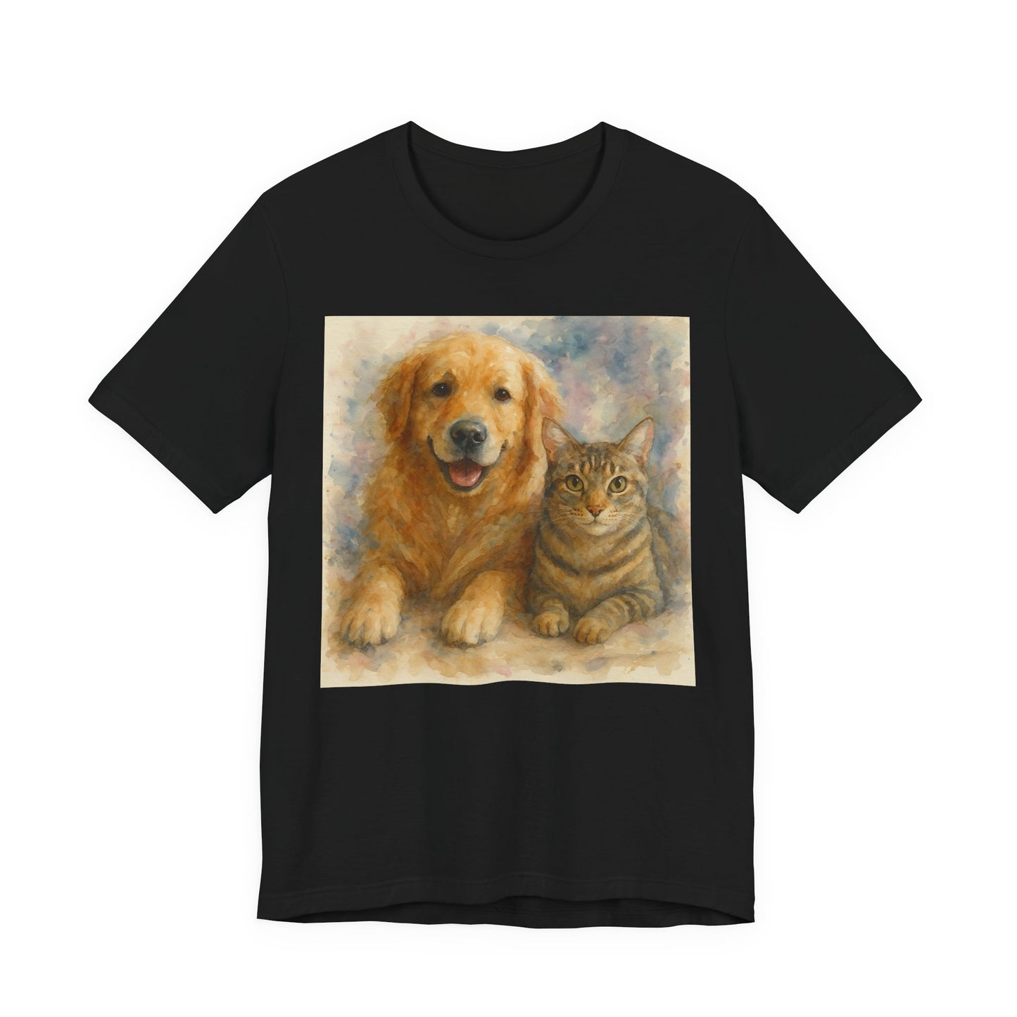 Pet Lovers Unisex Tee, Dog and Cat Combo Shirt, Animal Lover Gift, Animal-Themed Apparel, Funny Pet T-Shirt, Cozy Casual Wear