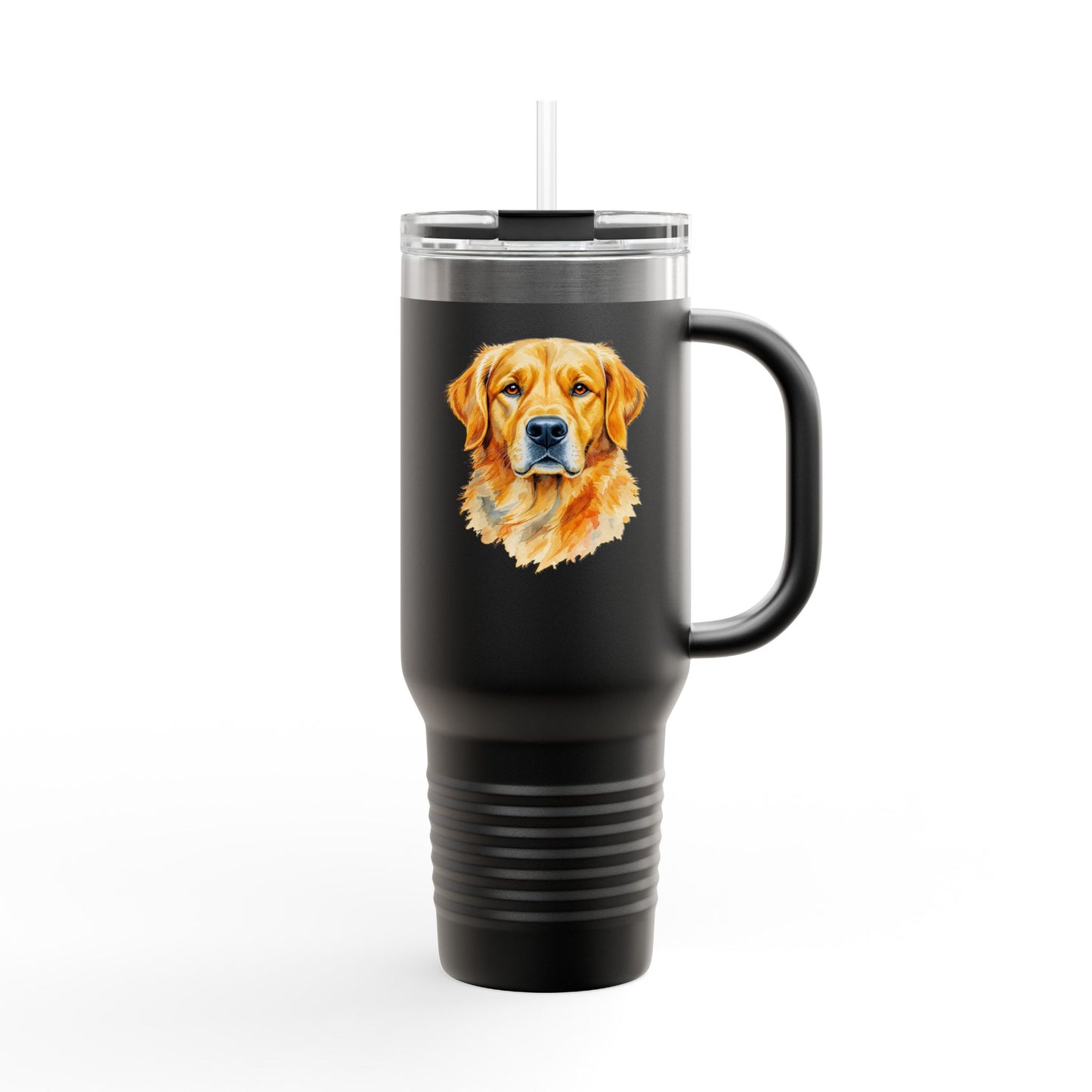 Golden Retriever Insulated Travel Mug, Personalized Dog Lover Gift, Pet Travel Cup, Coffee Tumblers for Home, Breweries, Camping