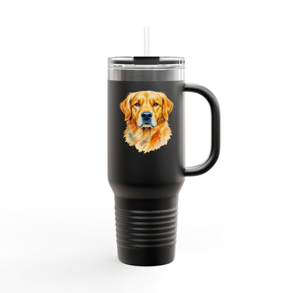 Golden Retriever Insulated Travel Mug, Personalized Dog Lover Gift, Pet Travel Cup, Coffee Tumblers for Home, Breweries, Camping
