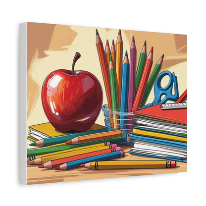 Educational Art Canvas Print, Classroom Decor, Teacher Gift, School Art, Inspirational Wall Art, Learning Decor