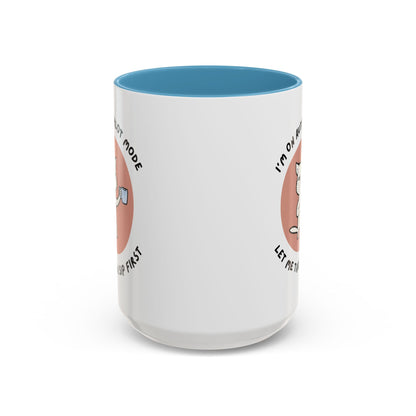 Autopilot Cat Coffee Mug, Funny Mug for Cat Lovers, Gift for Coffee Addicts, Animal Lover's Present, Unique Mug for Home Office
